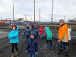 Besuch am Bahnhof (Foto: Karin Lehmann)