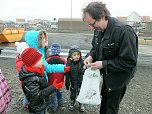 Besuch am Bahnhof (Foto: Karin Lehmann)