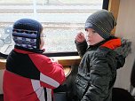 Besuch am Bahnhof (Foto: Karin Lehmann)
