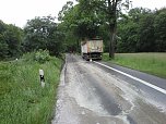 Einsatz auf der Bundesstra&szlig;e (Foto: privat)