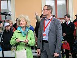 Taufe am Ellricher Bahnhof (Foto: Karin Lehmann, Peter Blei)