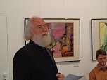 Vernissage zur Ausstellung von J&uuml;rgen Rennebach in der Kreissparkasse Nordhausen war gut besucht (Foto: Hans-Georg Backhaus)