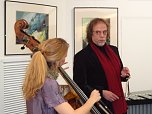 Vernissage zur Ausstellung von J&uuml;rgen Rennebach in der Kreissparkasse Nordhausen war gut besucht (Foto: Hans-Georg Backhaus)