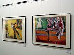 Vernissage zur Ausstellung von J&uuml;rgen Rennebach in der Kreissparkasse Nordhausen war gut besucht (Foto: Hans-Georg Backhaus)