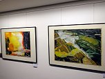 Vernissage zur Ausstellung von J&uuml;rgen Rennebach in der Kreissparkasse Nordhausen war gut besucht (Foto: Hans-Georg Backhaus)