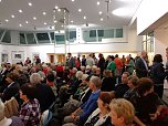 Vernissage zur Ausstellung von J&uuml;rgen Rennebach in der Kreissparkasse Nordhausen war gut besucht (Foto: Hans-Georg Backhaus)