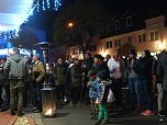 Lichterfest in der Bahnhofstra&szlig;e Leinefelde (Foto: Ilka K&uuml;hn)