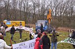 Protest gegen Probebohrungen (Foto: H. Michel)