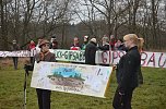 Protest gegen Probebohrungen (Foto: H. Michel)