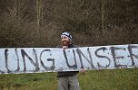 Protest gegen Probebohrungen (Foto: H. Michel)