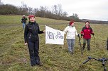 Protest gegen Probebohrungen (Foto: J. Karnstedt)