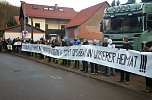Protest gegen Probebohrungen (Foto: Helmut Michel)