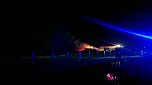 Gehöft brennt in Hainrode (Foto: Feuerwehr Nohra) Gehöft brennt in Hainrode (Foto: Feuerwehr Nohra)