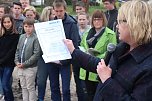 Für die neue Sporthalle der Regelschule Ellrich wurde heute der Grundstein gelegt (Foto: Angelo Glashagel) Für die neue Sporthalle der Regelschule Ellrich wurde heute der Grundstein gelegt (Foto: Angelo Glashagel)