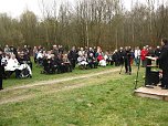 Gedenkveranstaltung am ehemaligen Au&szlig;enlager Ellrich-Juliush&uuml;tte, 14. April 2015 (Ellrich, Gedenkort Ellrich-Juliush&uuml;tte). (Foto: KZ-Gedenkst&auml;tte Mittelbau-Dora)