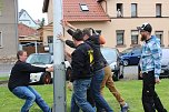 Bei den Kirmesburschen gefeiert (Foto: Karl-Heinz Herrmann)