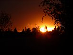 Abendrot an der Alten M&uuml;hle (Foto: Peter Blei)