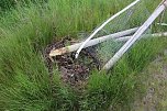 Vandalismus am Radweg? (Foto: Karl-Heinz Herrmann)