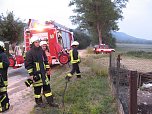 Gartenhaus brannte in Obergebra (Foto: Feuerwehr Bleicherode)