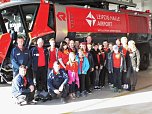 Der Sundh&auml;user Feuerwehrnachwuchs auf dem Flughafen (Foto: Pressestelle Stadt Nordhausen)