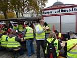 Demonstranten machten Druck (Foto: Harald Buntfu&szlig;)