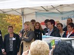 Demonstranten machten Druck (Foto: Harald Buntfu&szlig;)