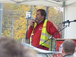 Demonstranten machten Druck (Foto: Harald Buntfu&szlig;)