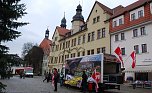 Die Landtagskandidaten der NPD stellten sich heute Nachmittag in Hettstedt vor. (Foto: Jochen Miche)