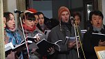 Gemeinsam f&uuml;r den Frieden gesungen - der Chor des Nordh&auml;user Theaters sang mit dem Publikum (Foto: Angelo Glashagel)