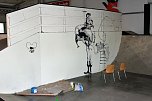 Graffiti K&uuml;nstler in der SkateArena (Foto: Karl-Heinz Herrmann)