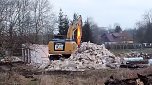 Abrissarbeiten auf dem Drei-Streif-Gel&auml;nde (Foto: Peter Blei)