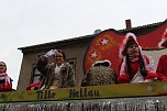 N&auml;rrinnen und Narren trotzen Wetter (1) (Foto: Karl-Heinz Herrmann)