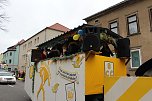 N&auml;rrinnen und Narren trotzen Wetter (1) (Foto: Karl-Heinz Herrmann)