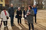 Die Landr&auml;tin, Dr. Angelika Klein, unterstrich, dass heute wieder weltweit 60 Millionen Menschen auf der Flucht vor Krieg, Gewalt, Hunger und Terror sind. (Foto: Jochen Miche)