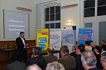FDP-Landesvorsitzender und FDP-Spitzenkandidat Frank Sitta würdigte in seiner Laudatio den Unternehmergeist der drei geehrten Firmen. (Foto: Jochen Miche) FDP-Landesvorsitzender und FDP-Spitzenkandidat Frank Sitta würdigte in seiner Laudatio den Unternehmergeist der drei geehrten Firmen. (Foto: Jochen Miche)