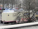 Ausbesserungsarbeiten auf dem August-Bebel-Platz (Foto: Peter Blei)