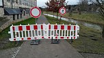 Absperrung nicht zum Spa&szlig; am Wippertor (Foto: Karl-Heinz Herrmann)