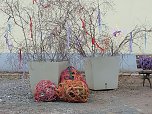 War der Osterhase schon da? - an der Blasiikirche scheint es der Fall gewesen zu sein (Foto: Peter Blei)