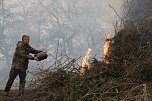 Osterfeuer &uuml;ber Krimderode 2016 (Foto: Angelo Glashagel)