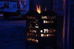Osterfeuer in solchen exklusiven Feuerschalen wiesen den Eingang zur Osterparty in Klostermansfeld. Und später leider auch den Ausgang für den Heimweg. (Foto: Jochen Miche) Osterfeuer in solchen exklusiven Feuerschalen wiesen den Eingang zur Osterparty in Klostermansfeld. Und später leider auch den Ausgang für den Heimweg. (Foto: Jochen Miche)