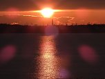 Sonnenuntergang am Goitzschesee (Foto: Peter Blei)