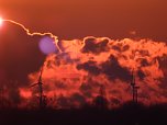 Sonnenuntergang am Goitzschesee (Foto: Peter Blei)