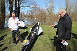Olaf Ostwald will mit seinem neuen High-Tech Kanu "Yvonne" Weltmeister werden (Foto: Angelo Glashagel)