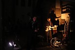 Geburtagsparty mit Rock und Dudelsack - vor der Frauenbergkirche wurde gestern f&uuml;r einen guten Zweck gefeiert (Foto: Angelo Glashagel)