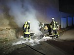 Polo und Fiesta brannten (Foto: Feuerwehr Bleicherode)