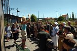 Juni: Filmdreh am Harzquerbahnhof (Foto: Wiethoff)