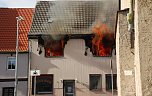 Kurz vor Eintreffen der Feuerwehren. (Foto: Jochen Miche)