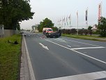Unfall in der Helmestra&szlig;e (Foto: nnz)