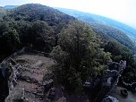 Burgruine Hohnstein von "oben" (Foto: Peter Blei)