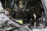 Lkw brannte v&ouml;llig aus (Foto: Feuerwehr Bleicherode)
